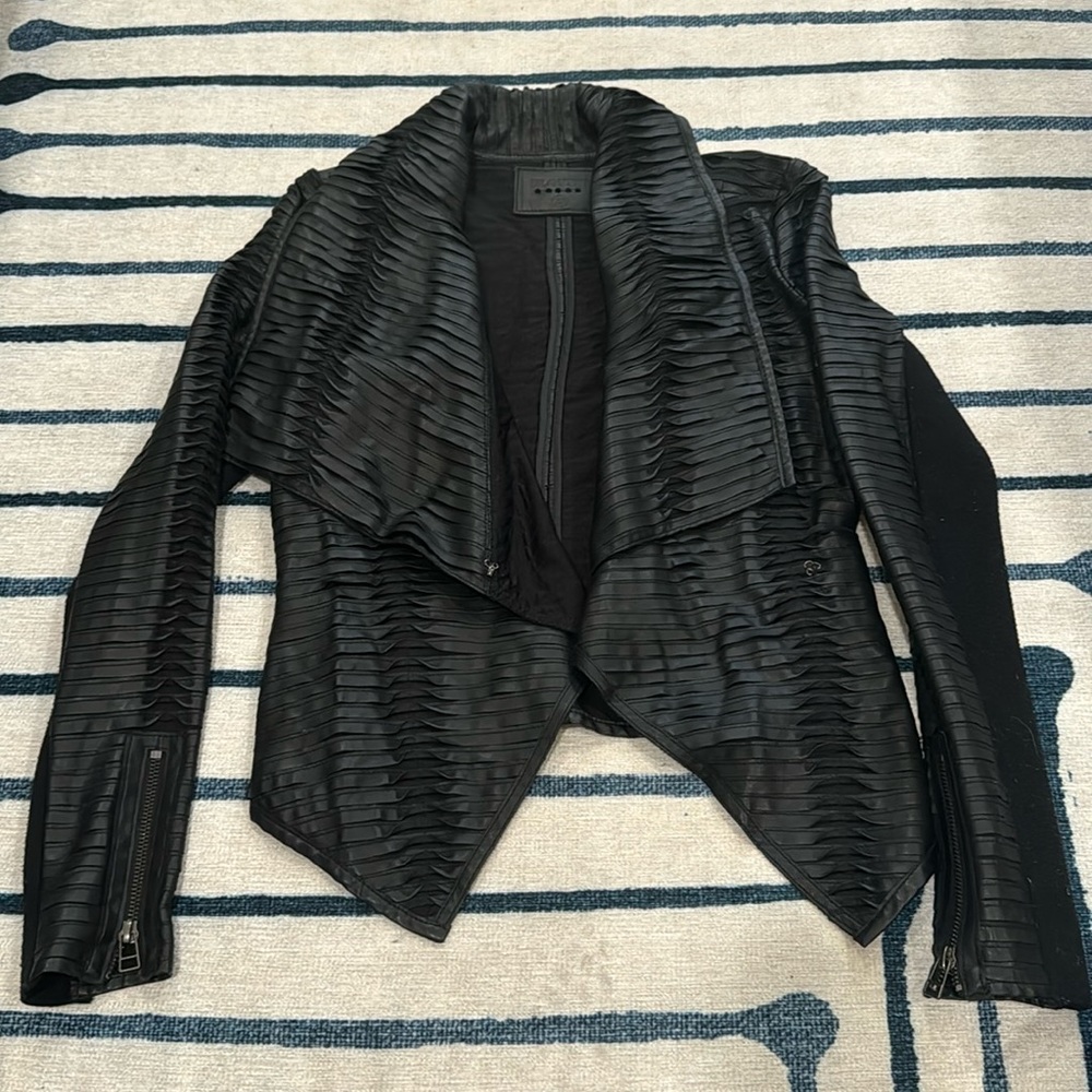 Blank NYC black leather jacket